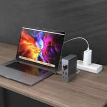 이미지를 갤러리 뷰어에 로드 , HyperDrive GEN2 18-Port USB-C Hub — 2X Speed & Power: Universal USB-C docking station for MacBook, Chromebook, and PC