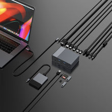 이미지를 갤러리 뷰어에 로드 , HyperDrive GEN2 18-Port USB-C Hub — 2X Speed & Power: Universal USB-C docking station for MacBook, Chromebook, and PC
