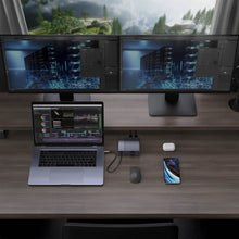 이미지를 갤러리 뷰어에 로드 , HyperDrive Gen2 12-Port USB-C Hub — 2X Speed & Power: Universal USB-C docking station for MacBook, Chromebook, and PC