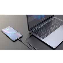이미지를 갤러리 뷰어에 로드 , HyperDrive Tough USB-C to Lightning Cable (6ft / 2m) — Fastest data transfer speeds and 60W PD for quick charging iPhone and iPads.
