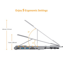 Load image into Gallery viewer, HyperDrive 7-in-1 USB-C Hub Stand (MacBook, Windows Laptop, iPad Pro, Chromebook)
