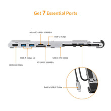 Load image into Gallery viewer, HyperDrive 7-in-1 USB-C Hub Stand (MacBook, Windows Laptop, iPad Pro, Chromebook)
