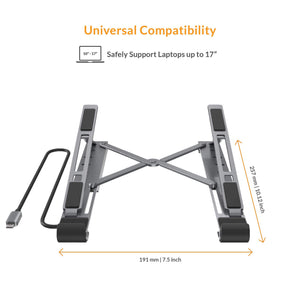 HyperDrive 7-in-1 USB-C Hub Stand (MacBook, Windows Laptop, iPad Pro, Chromebook)