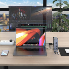 Load image into Gallery viewer, HyperDrive GEN2 18-Port USB-C Hub — 2X Speed &amp; Power: Universal USB-C docking station for MacBook, Chromebook, and PC

