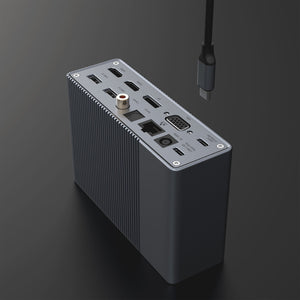 HyperDrive GEN2 18-Port USB-C Hub — 2X Speed & Power: Universal USB-C docking station for MacBook, Chromebook, and PC