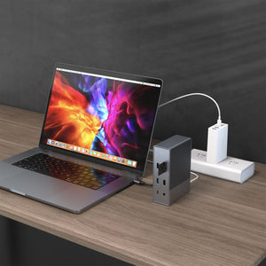HyperDrive GEN2 18-Port USB-C Hub — 2X Speed & Power: Universal USB-C docking station for MacBook, Chromebook, and PC