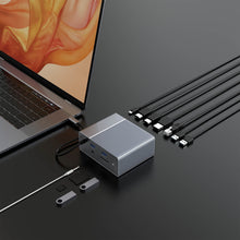 Load image into Gallery viewer, HyperDrive Gen2 12-Port USB-C Hub — 2X Speed &amp; Power: Universal USB-C docking station for MacBook, Chromebook, and PC
