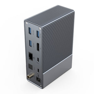 HyperDrive GEN2 16-Port Thunderbolt 3 Dock — Latest Generation Titan Ridge Docking Station. Supports 8K video. Backward compatible with USB-C host.