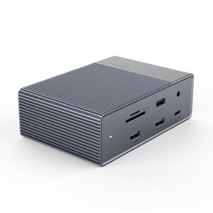 HyperDrive GEN2 16-Port Thunderbolt 3 Dock — Latest Generation Titan Ridge Docking Station. Supports 8K video. Backward compatible with USB-C host.