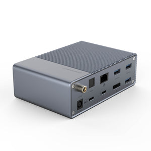 HyperDrive GEN2 16-Port Thunderbolt 3 Dock — Latest Generation Titan Ridge Docking Station. Supports 8K video. Backward compatible with USB-C host.