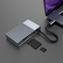 Load image into Gallery viewer, HyperDrive GEN2 6-Port USB-C Hub — 2X Speed &amp; Power: Universal USB-C docking station for MacBook, Chromebook, and PC
