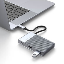 Load image into Gallery viewer, HyperDrive GEN2 6-Port USB-C Hub — 2X Speed &amp; Power: Universal USB-C docking station for MacBook, Chromebook, and PC
