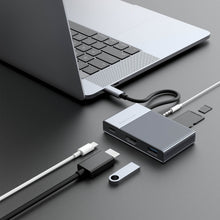 Load image into Gallery viewer, HyperDrive GEN2 6-Port USB-C Hub — 2X Speed &amp; Power: Universal USB-C docking station for MacBook, Chromebook, and PC
