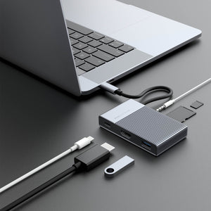 HyperDrive GEN2 6-Port USB-C Hub — 2X Speed & Power: Universal USB-C docking station for MacBook, Chromebook, and PC