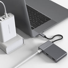 Load image into Gallery viewer, HyperDrive GEN2 6-Port USB-C Hub — 2X Speed &amp; Power: Universal USB-C docking station for MacBook, Chromebook, and PC
