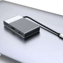 Load image into Gallery viewer, HyperDrive GEN2 6-Port USB-C Hub — 2X Speed &amp; Power: Universal USB-C docking station for MacBook, Chromebook, and PC
