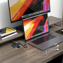 Load image into Gallery viewer, HyperDrive GEN2 6-Port USB-C Hub — 2X Speed &amp; Power: Universal USB-C docking station for MacBook, Chromebook, and PC
