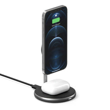 Load image into Gallery viewer, HyperJuice Magnetic Wireless Charging Stand — Designed for iPhone 13/12 &amp; AirPods
