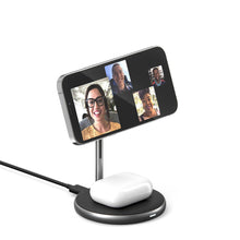 Load image into Gallery viewer, HyperJuice Magnetic Wireless Charging Stand — Designed for iPhone 13/12 &amp; AirPods
