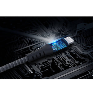 HyperDrive Tough USB-C to Lightning Cable (6ft / 2m) — Fastest data transfer speeds and 60W PD for quick charging iPhone and iPads.